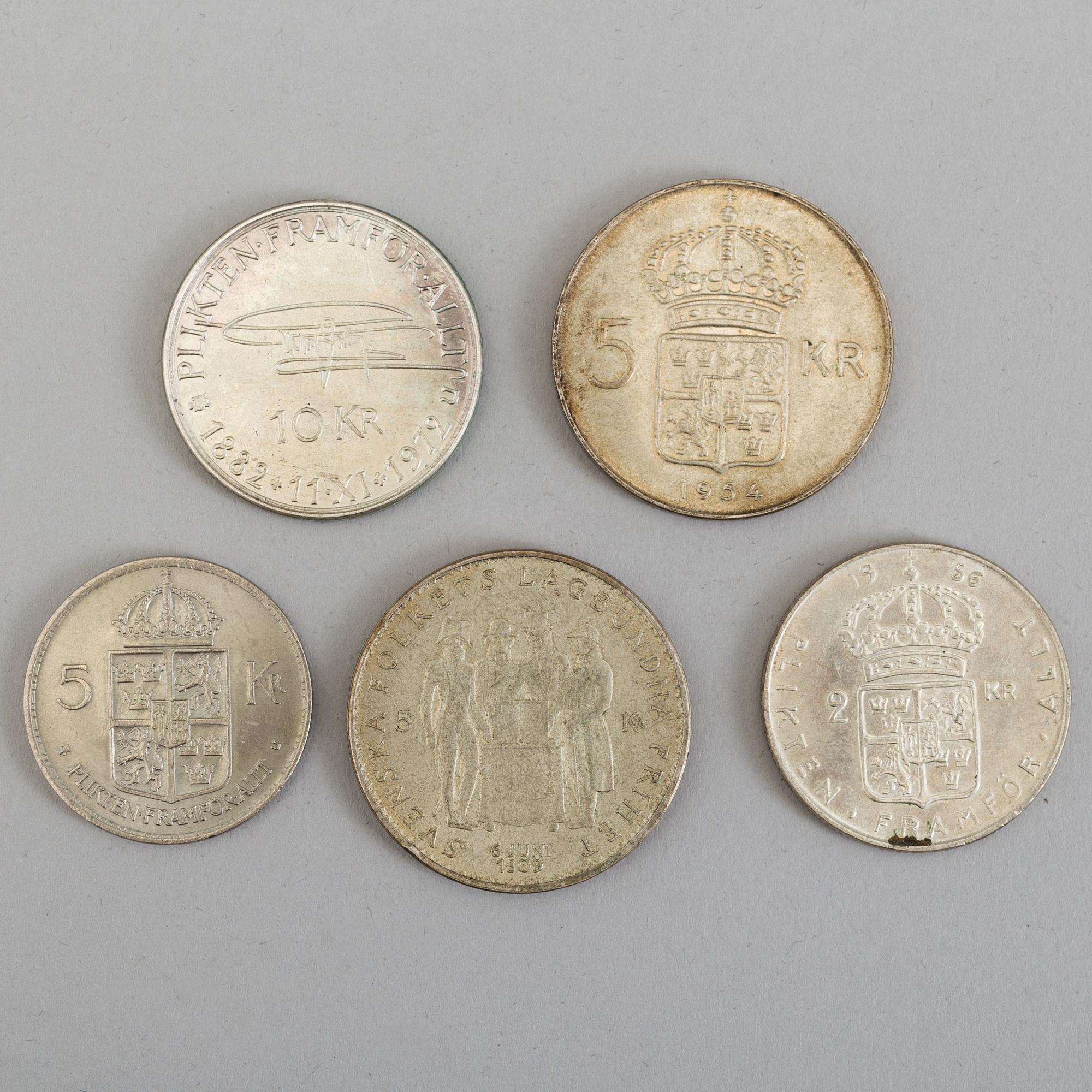 Hobby Of Kings 10 Different Swedish Coins – Old Collectible Ore & Kronor From Sweden (1950-2020)
