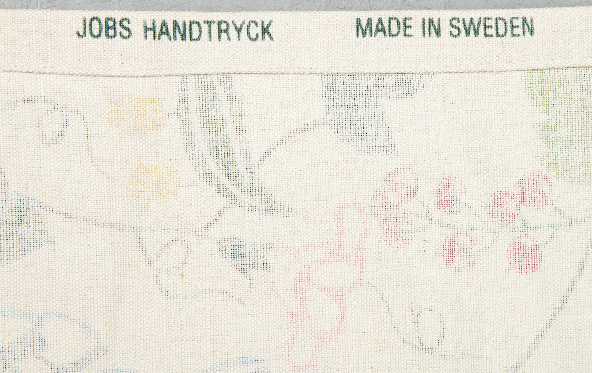 Cecilia Hall, gardiner, 4 st, "Morfars trädgård", Jobs Handtryck.