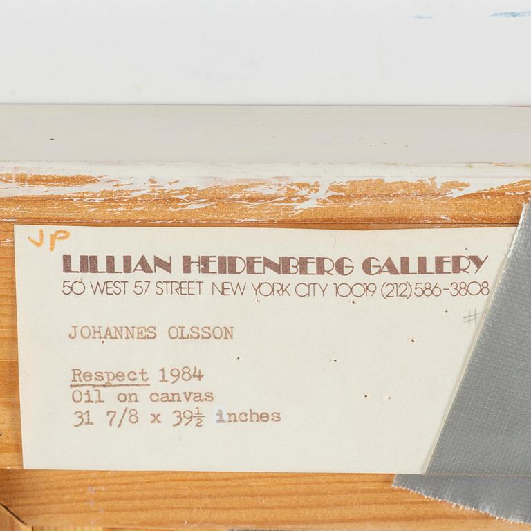 JOHANNES OLSSON, oil on canvas, signed.