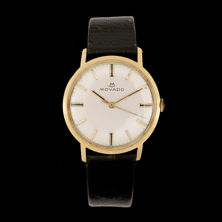 ARMBANDSUR, herr, Movado 18k guld, 1960-tal.