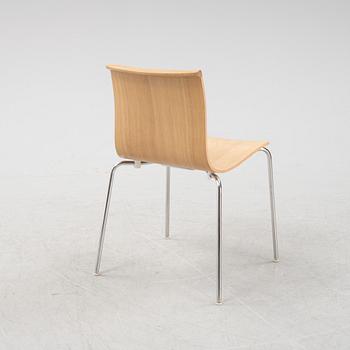 An oak  'Serif chair' by Chris Martin for Massproductions.