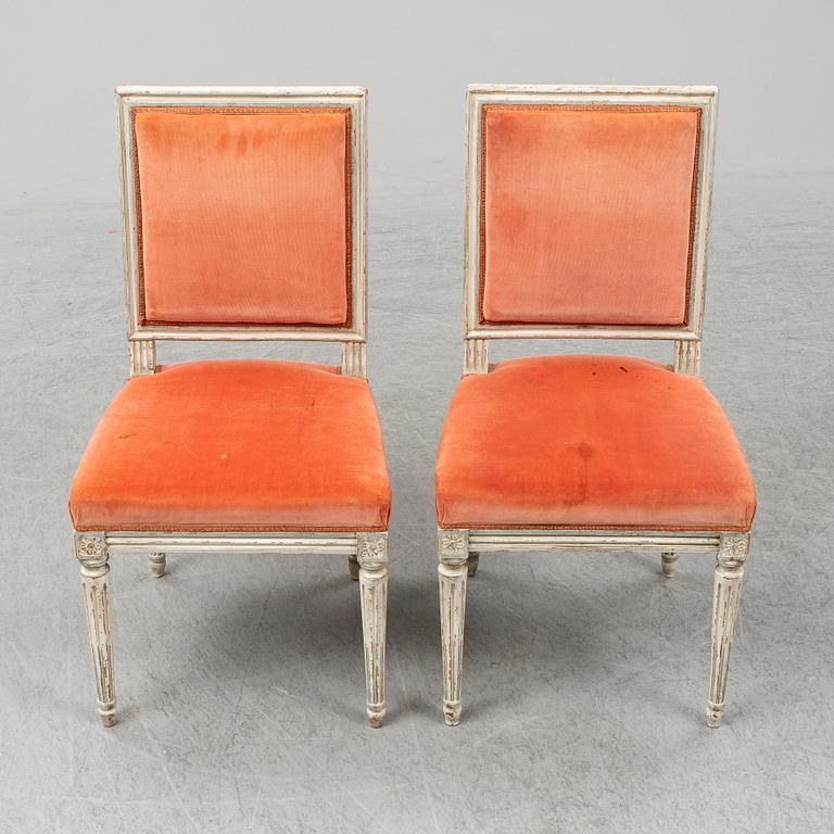 STOLAR, 16 st, Gustaviansk stil, 1900-talets andra hälft.