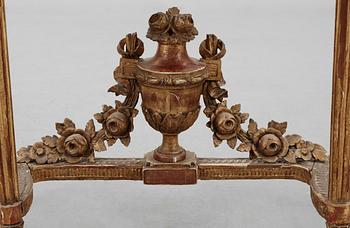 A Gustavian late 18th Century console table.