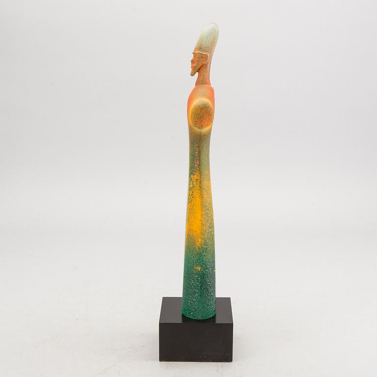 Kjell Engman, skulptur signerad Kosta Boda glas.
