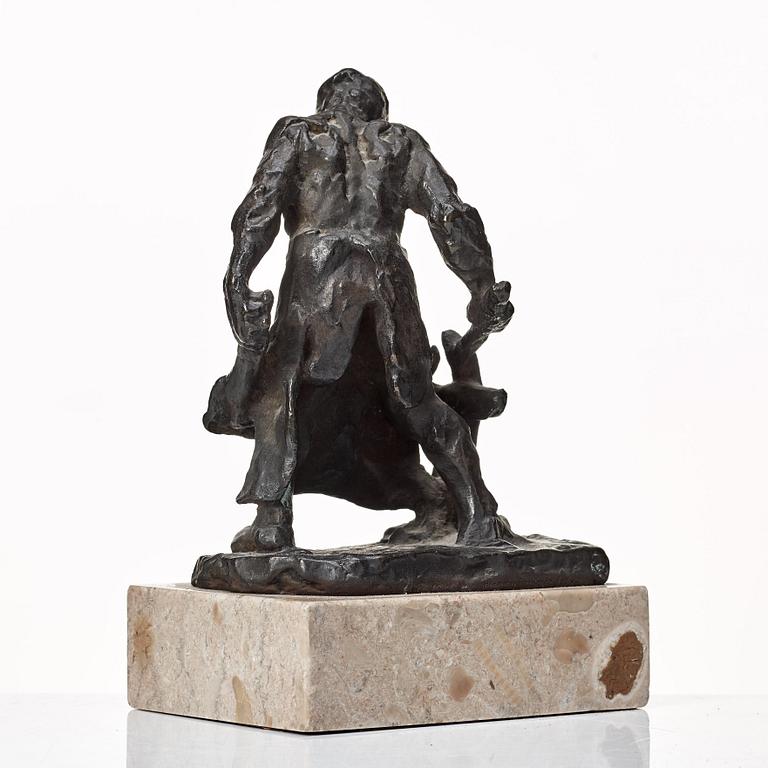 Christian Eriksson, skulptur. Sign. Gjutarstämpel. Brons, höjd 21,5 cm.