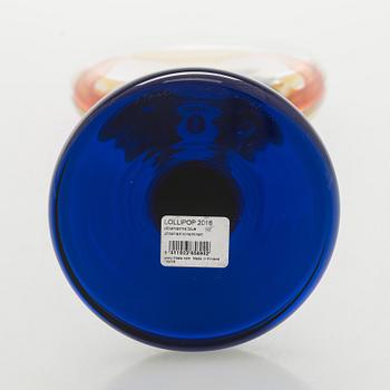 Oiva Toikka, skulptur, "Lollipop", signerad O. Toikka Iittala 2016 23/100.