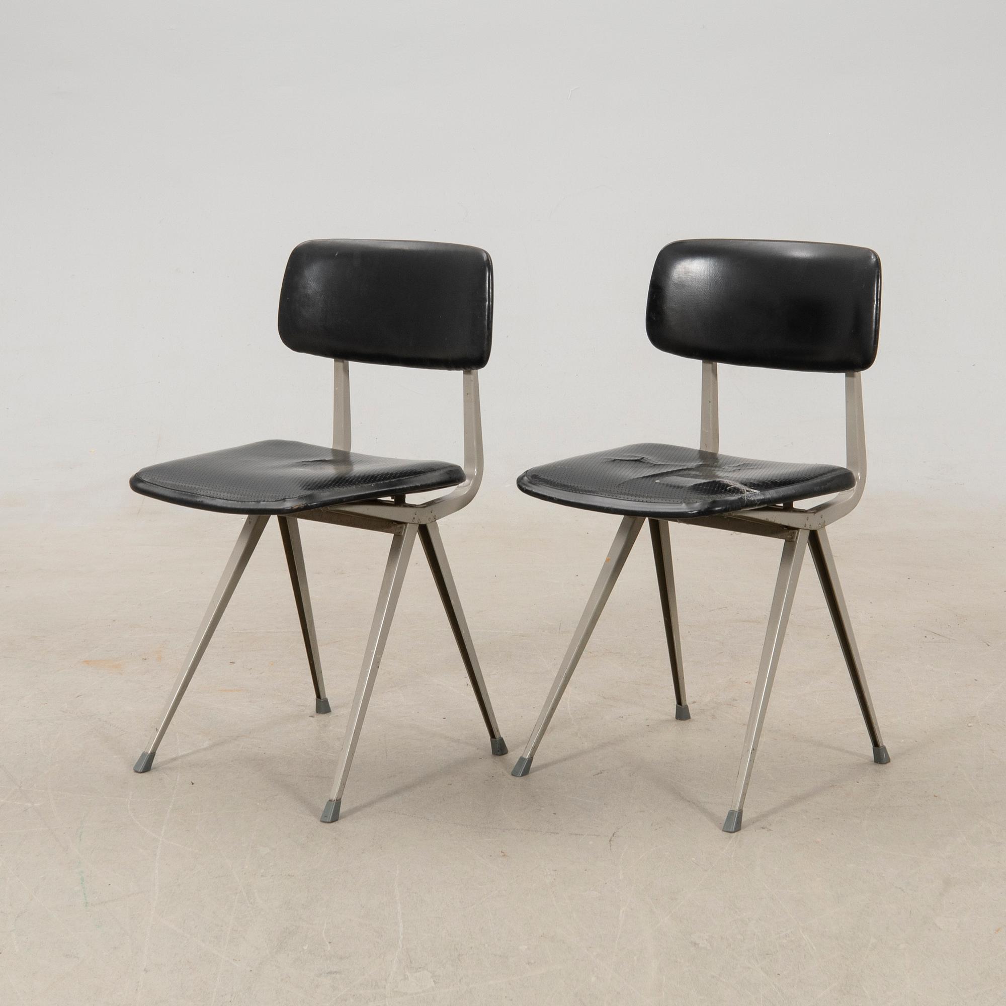 Friso Kramer & Wim Rietveld chairs 2 pcs "Result" second half of the 20th century.