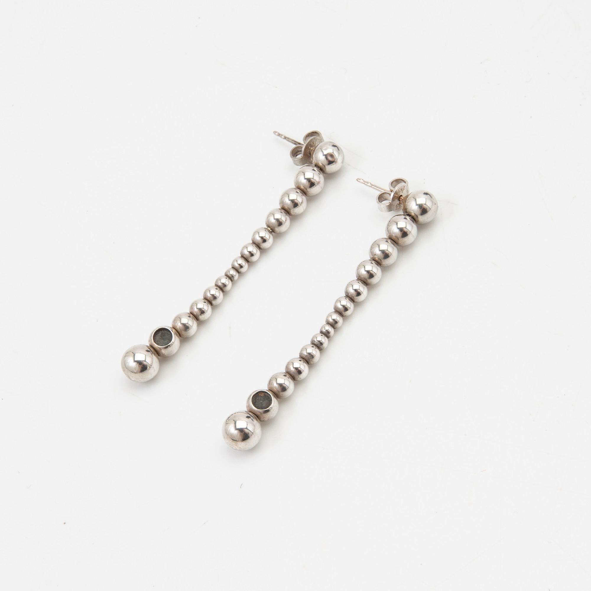 Georg Jensen, earrings, a pair, silver.