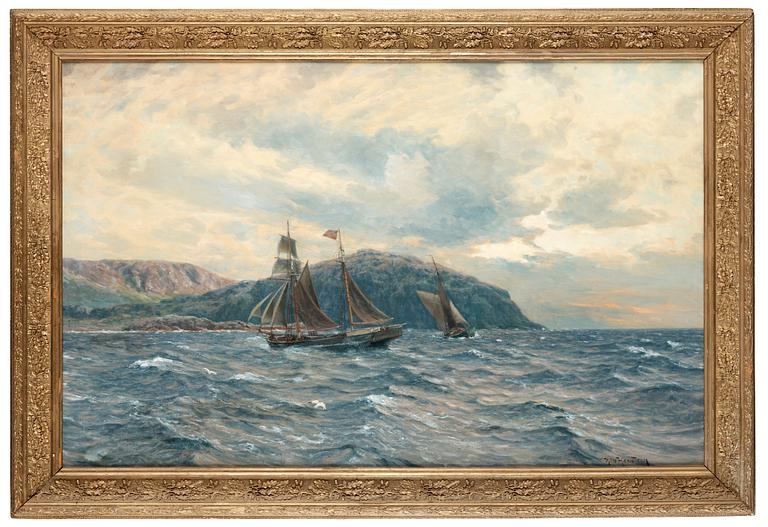 NIELS HANSTEEN, olja på duk, sign.