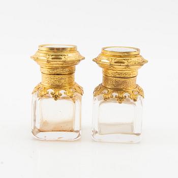 perfume bottles a pair France 1860s.