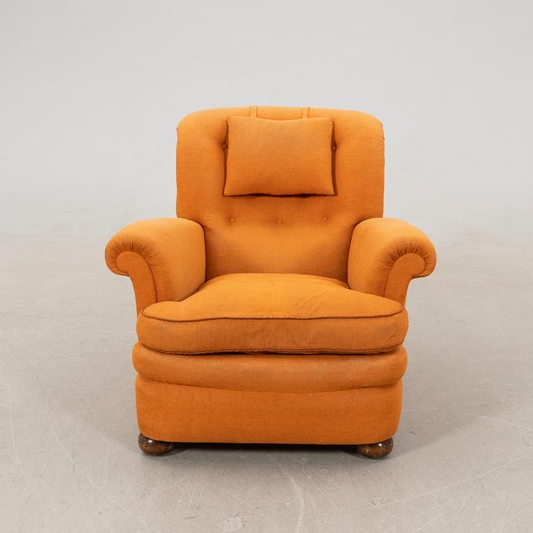 Josef Frank, armchair model no. 336 for the firm Svenskt Tenn, later part of the 20th century.