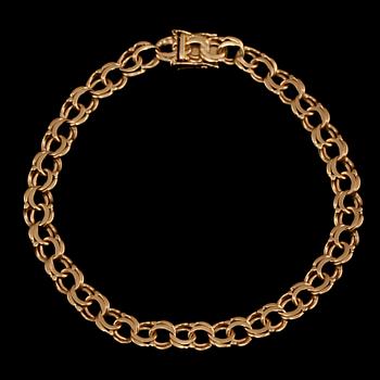 ARMLÄNK, 18k guld, Hallbergs, Köping, 1965. Vikt 10 g.