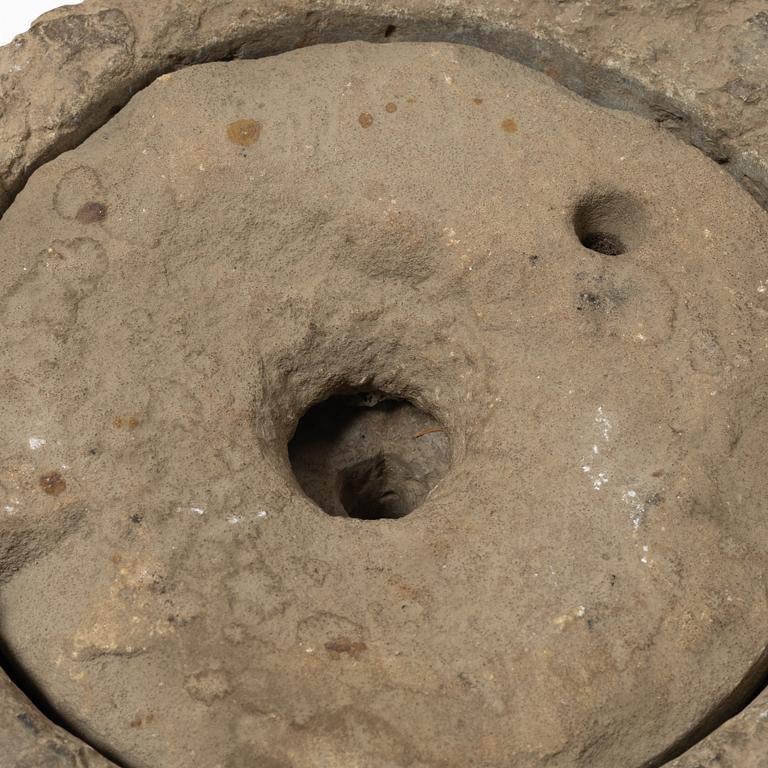 A Swedish grain mill, dated 1673.