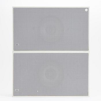 Dieter Rams, högtalare, ett par, modell "L 25", Braun.