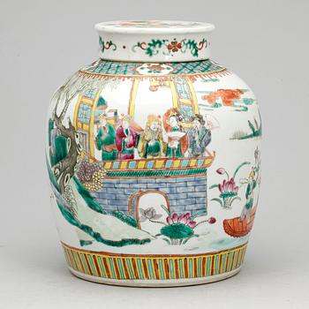 URNA, porslin, Kina, 1800-tal.