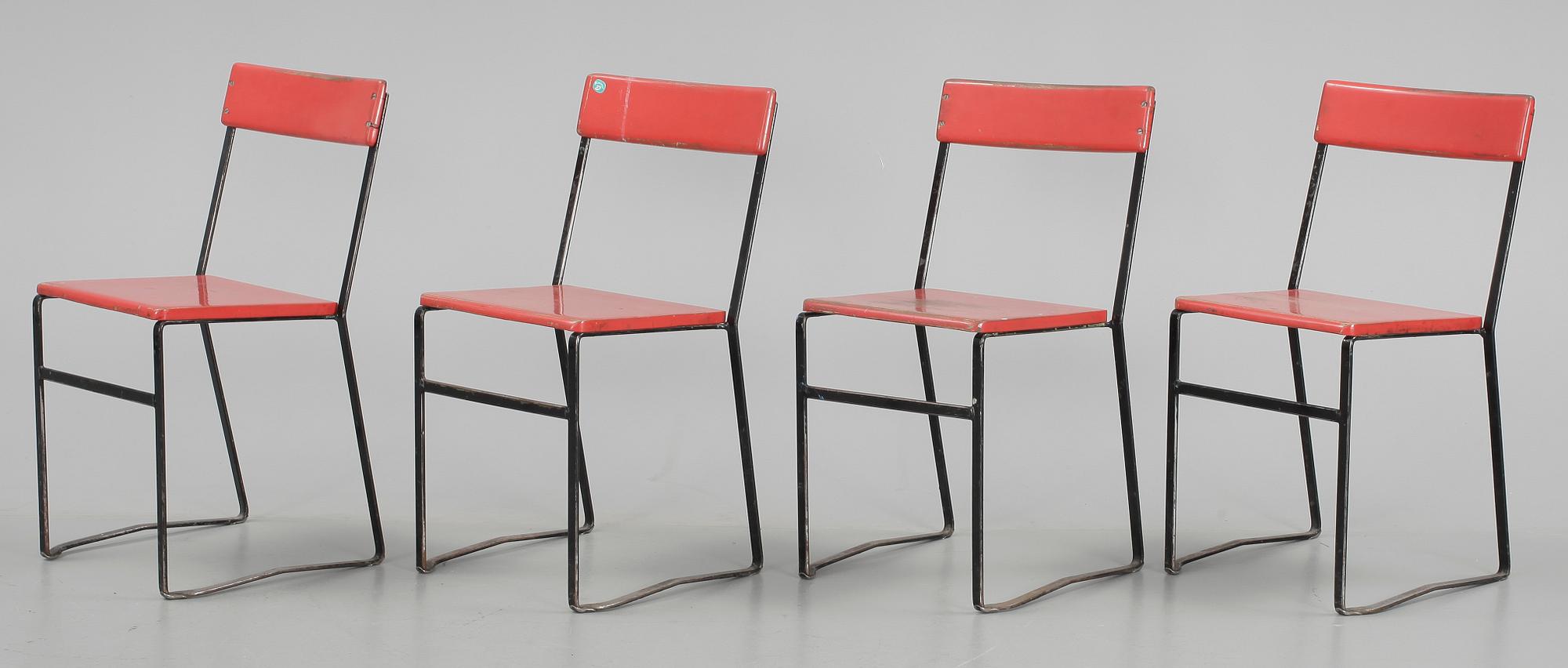 TRÄDGÅRDSGRUPP, 5 delar, Grythyttan, 1940-tal.