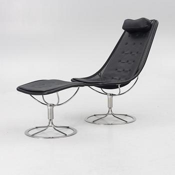 Bruno Mathsson, a swivel 'Jetson easy chair with stool, Mathson Internationa 2016.