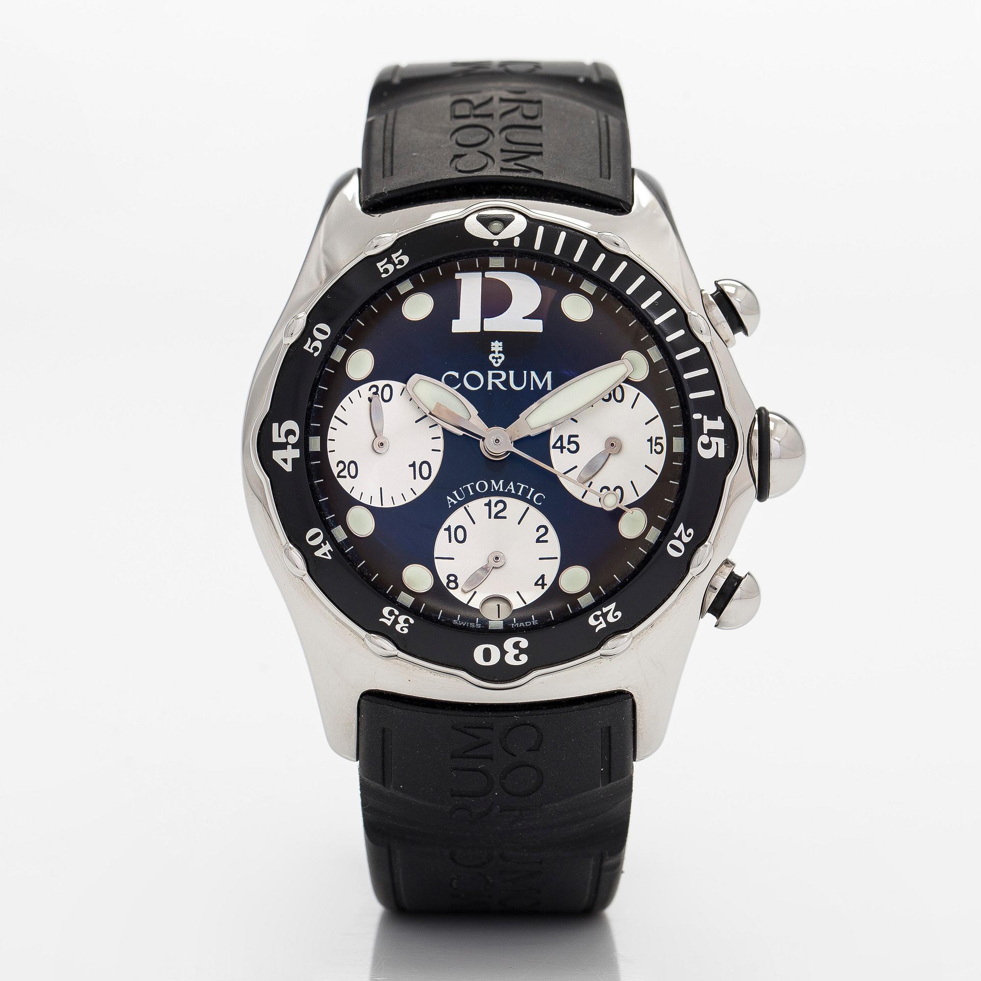 Corum, Bubble, kronografi, rannekello, 45 mm.