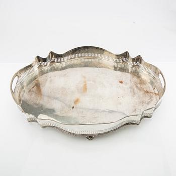 Tray Antwerp, first half of the 20th century, silver plate.