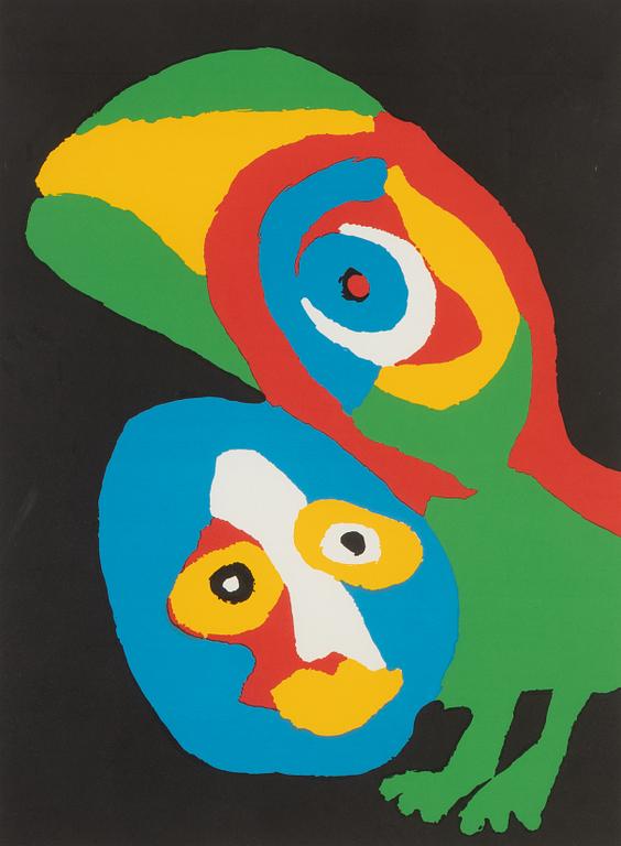 Karel Appel, lithograph in colours, signed 72/120.