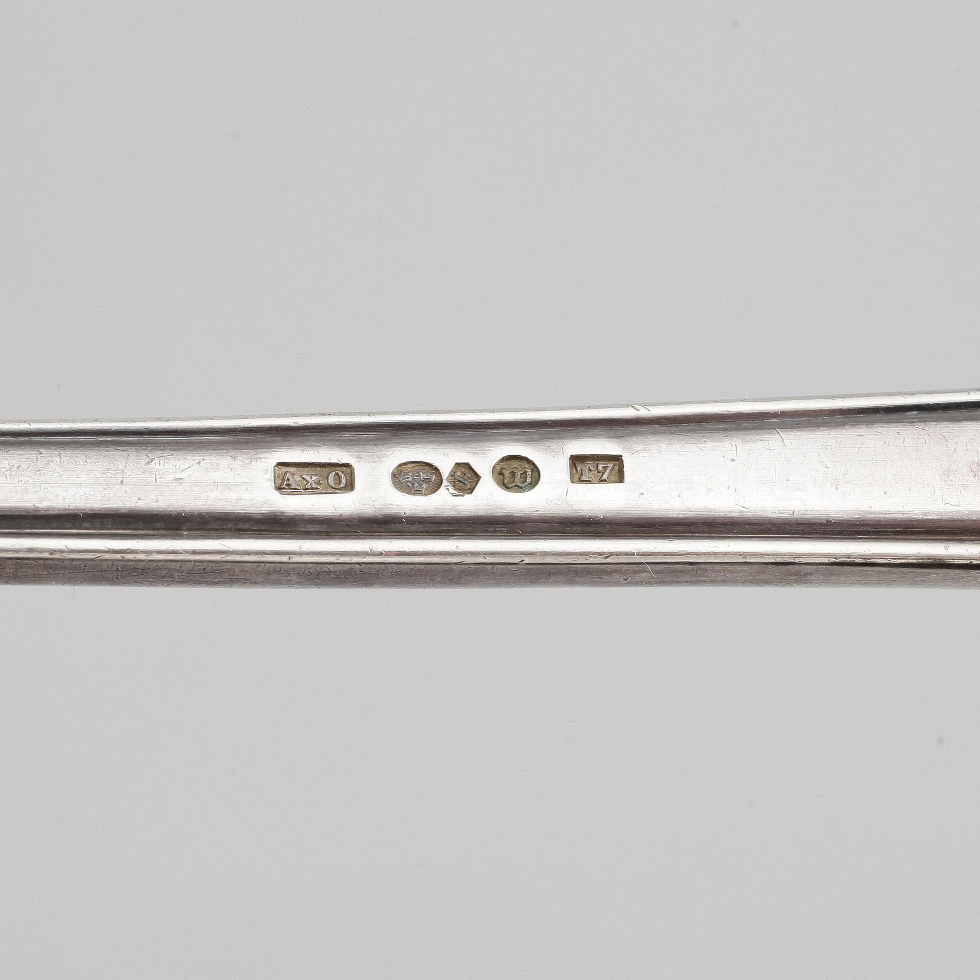 SOPPSLEV, silver, "Svensk spets", Axel Ohlsson, Växjö 1921. Vikt ca 199 gram.