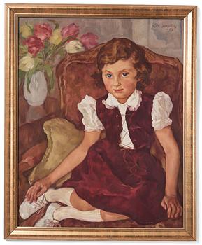 Lotte Laserstein, Seated girl.