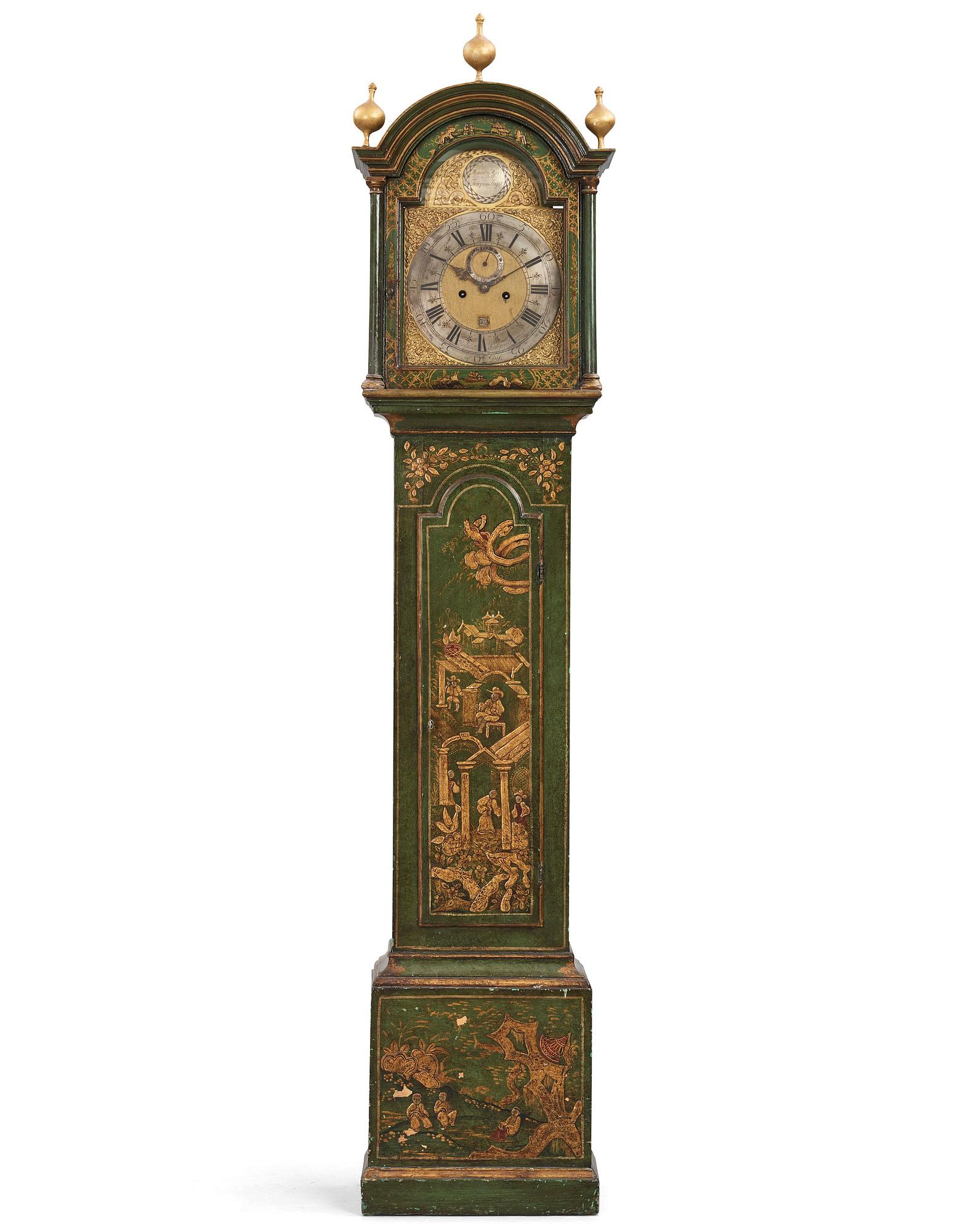 Golvur, märkt Benjamin Shuckforth (1754-1760), England.