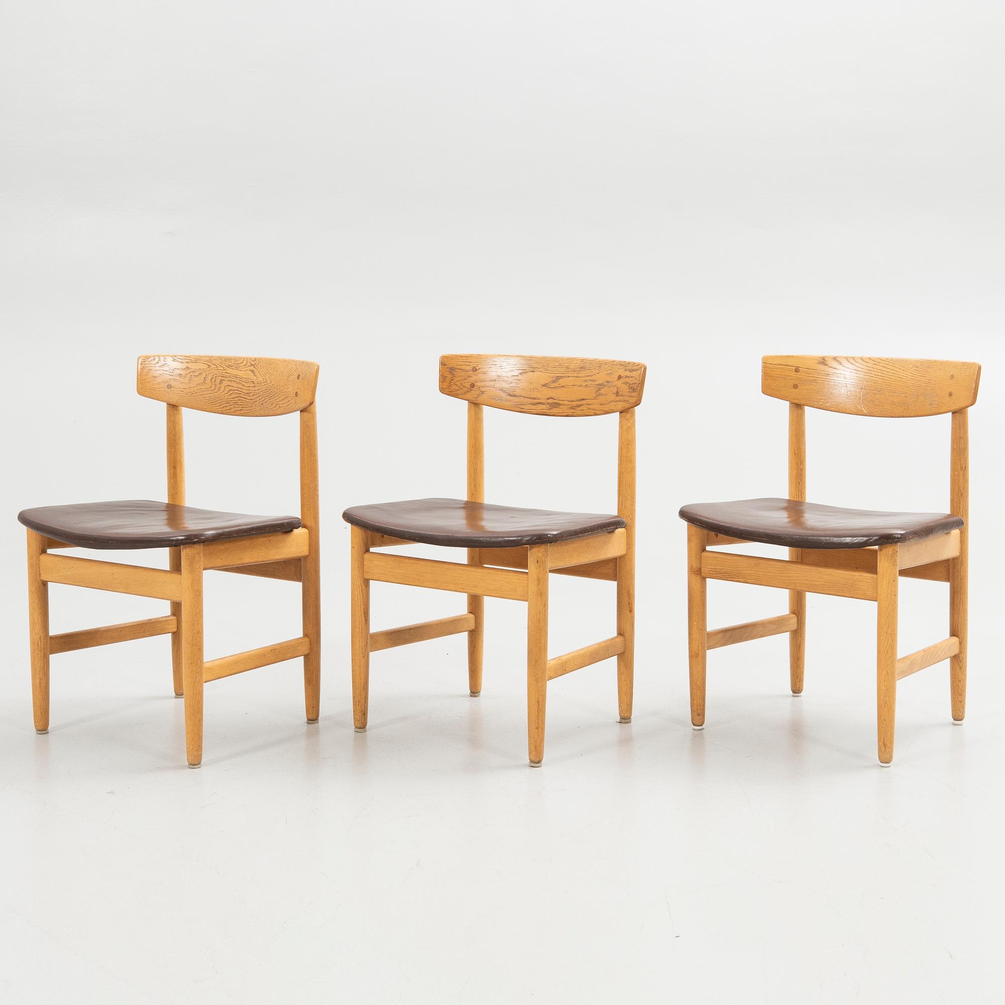Børge Mogensen, Chairs, 5 pcs, "Öresund", Karl Andersson & Söner, second half of the 20th century.