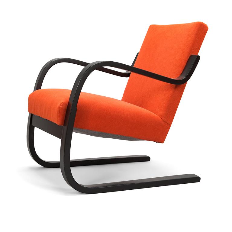 Alvar Aalto, fåtölj, modell 34/402, O.Y. Huonekalu- ja Rakennustyötehdas A.B. 1900-talets mitt.