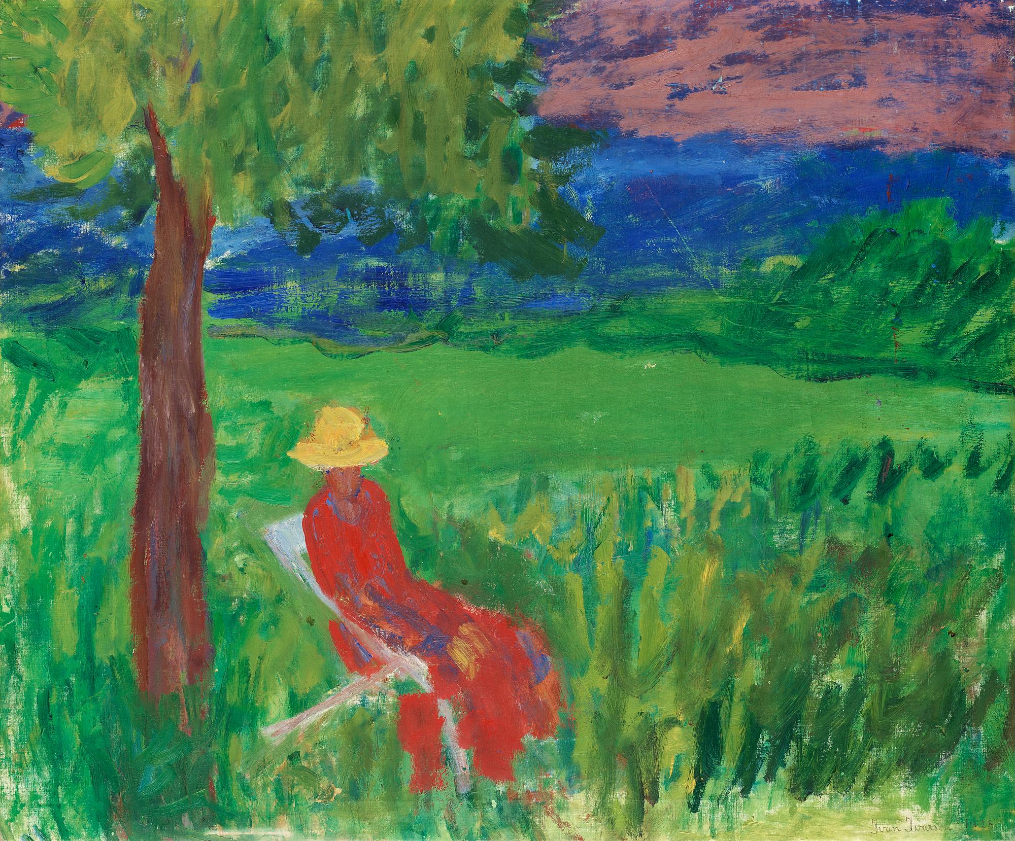 Ivan Ivarson, "Kvinna under träd" (Woman beneath tree).