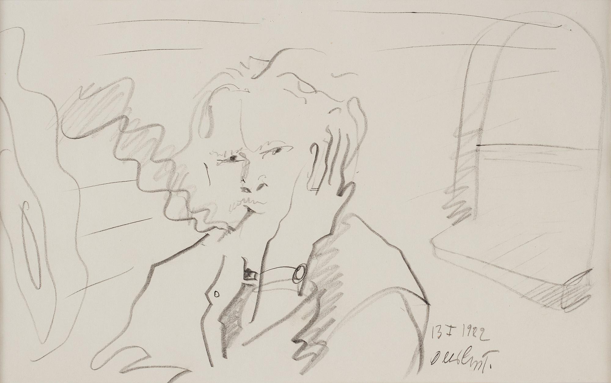 Olli Lyytikäinen, ”Självporträtt. 13.1.1982”.