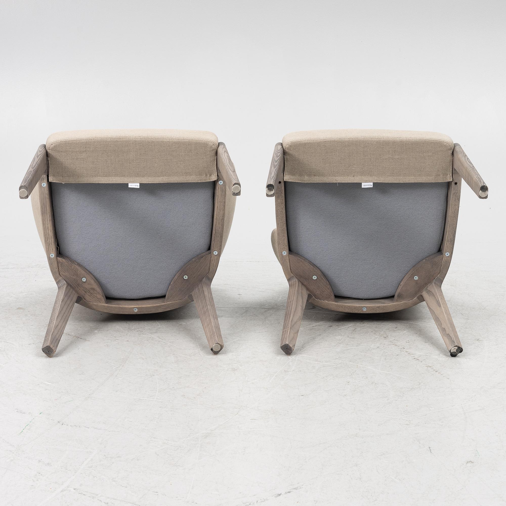 Rodolfo Dordoni, five armchairs and three chairs. 'Chelsea' chairs, Molteni.