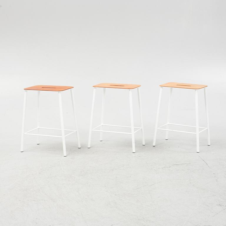 Toke Lauridsen, three stools, 'Adam Stool', Frama, Denmark.
