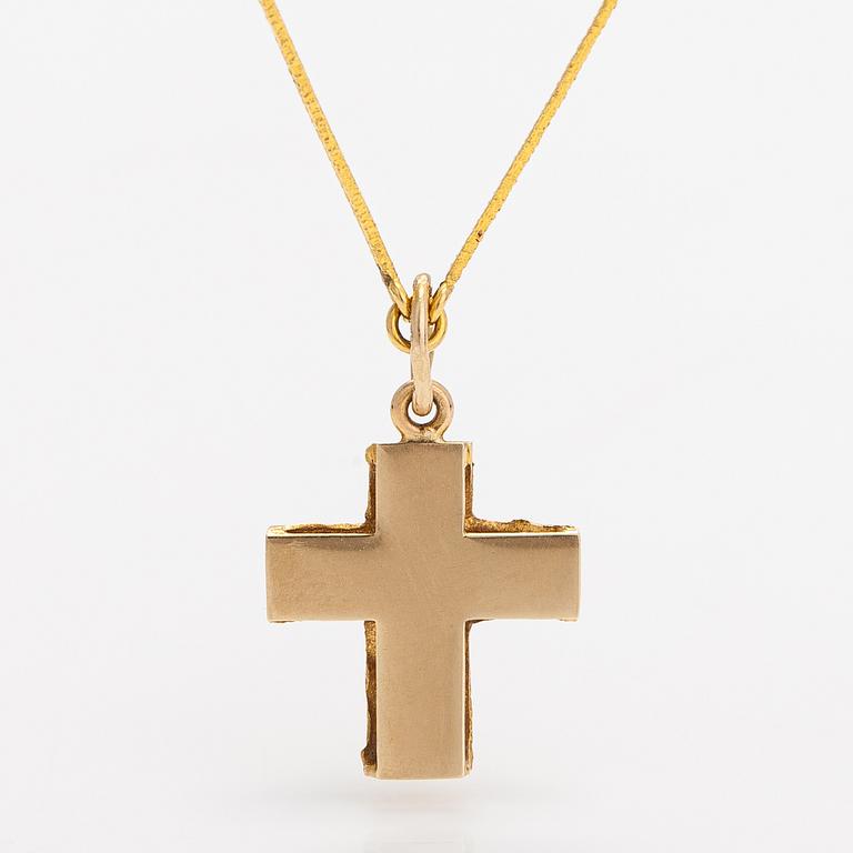 Björn Weckström, Halsband "Lappland kors", 14K guld. Lapponia 1976.