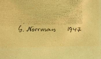 GUNNAR NORRMAN, litografi, sign, numr 2/18 o dat 1947.