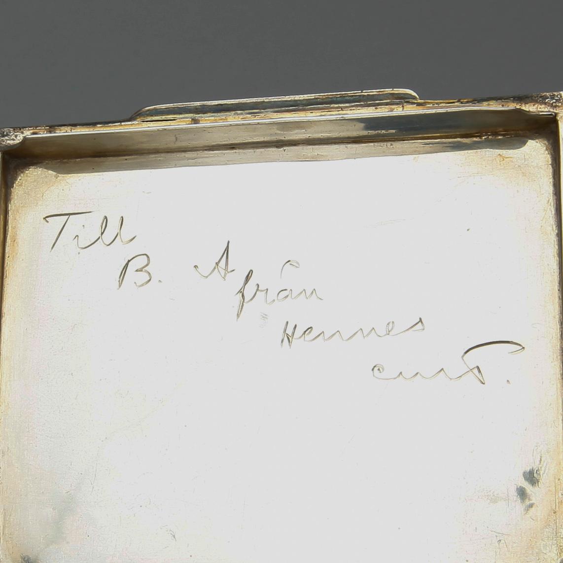 PARTI SILVER, 6 delar, mestadels 1800-tal, Bl.a Peter Axel Sjöberg, total vikt ca 454 g.