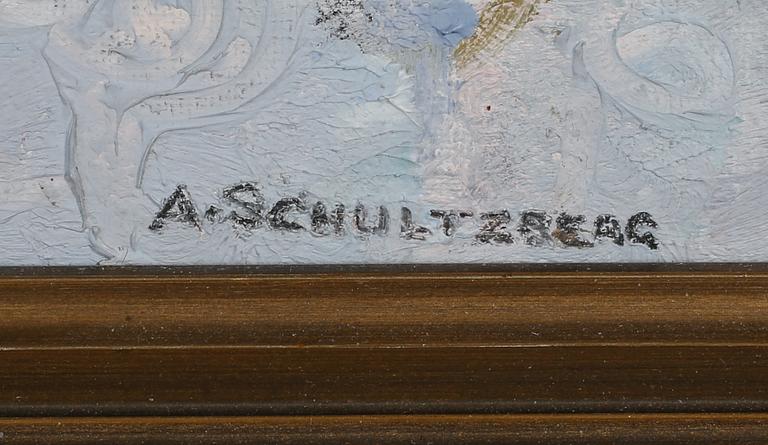 ANSHELM SCHULTZBERG, olja på duk, signerad.