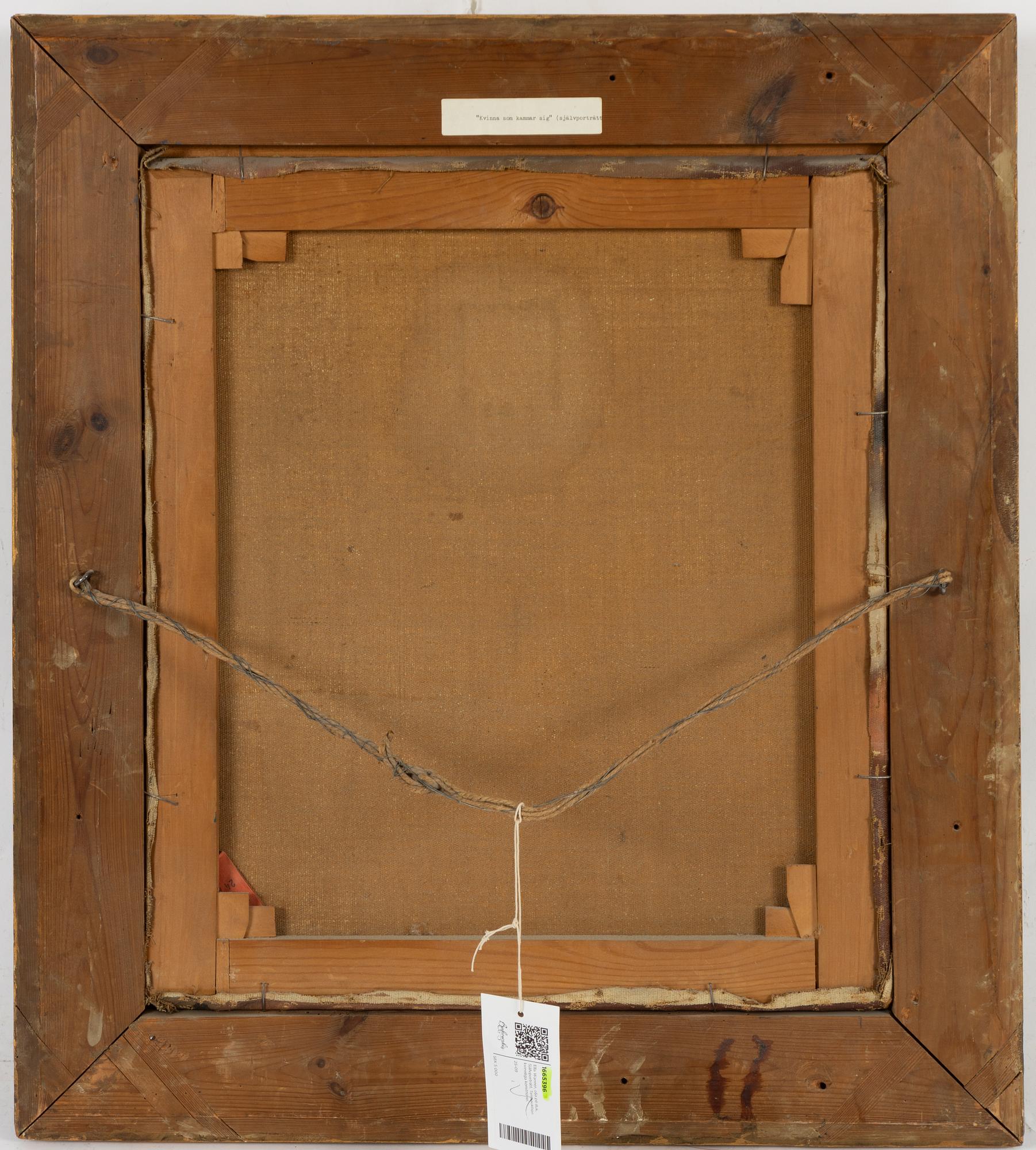 Ella Wanner, "Woman Combing Her Hair" (Self-Portrait).