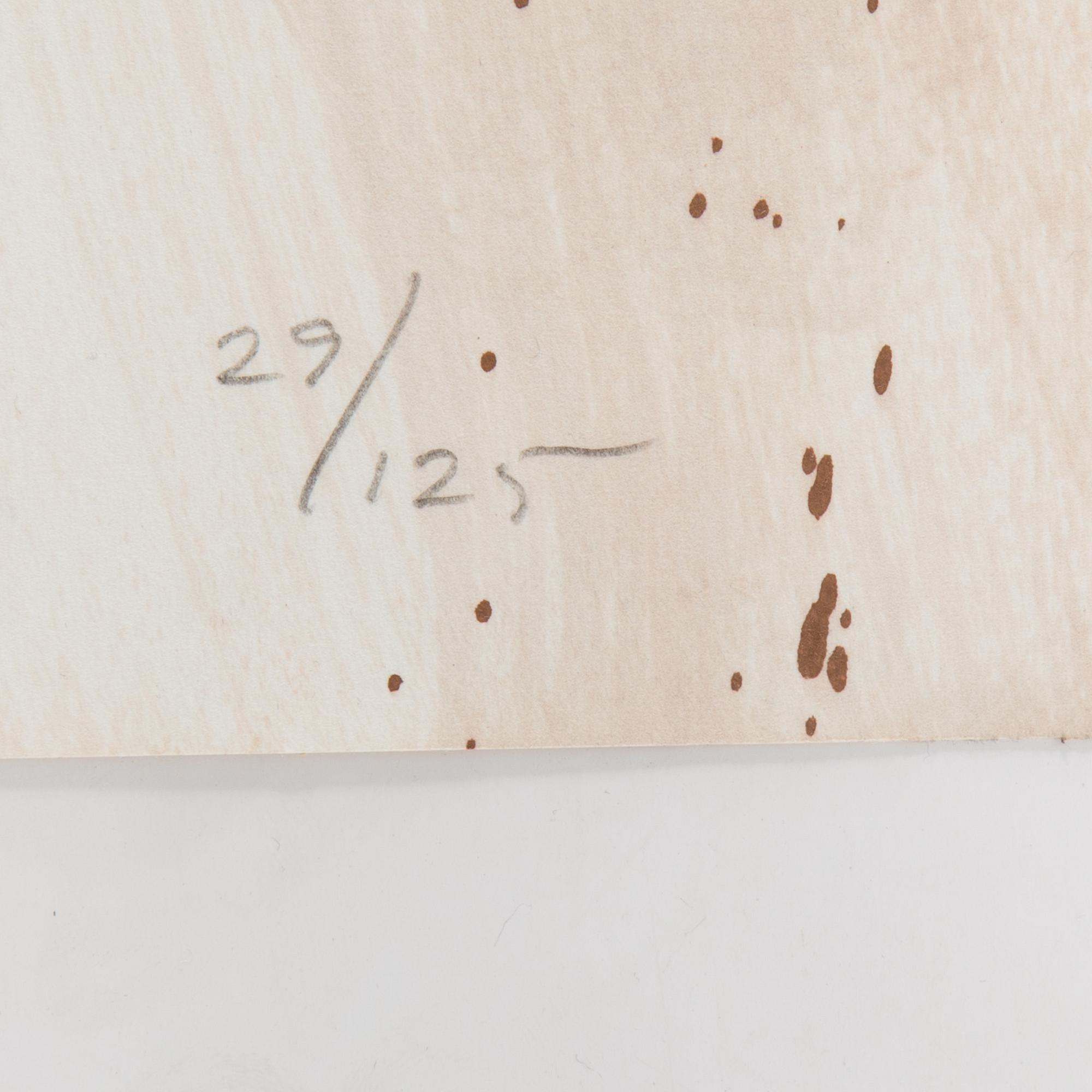 PARTI GRAFIK, 9 delar, mesta dels litografier, b.la C Göran Karlsson, Malcom Morley mm, samtliga signerade.