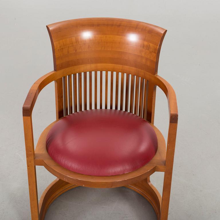 FRANK LLOYD WRIGHT, ARMCHAIR, 606 "Barrel Chair", Cassina.