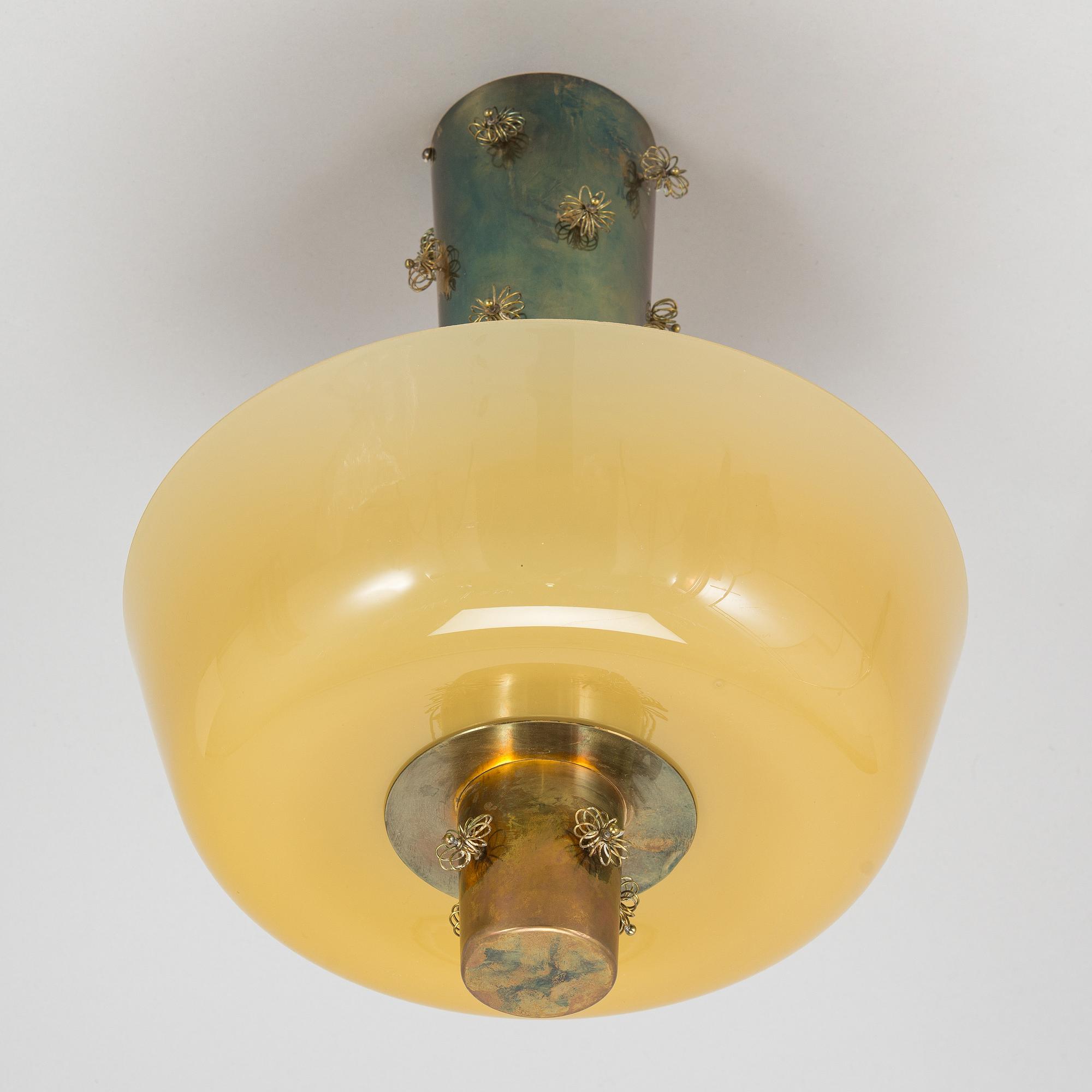 Paavo Tynell, A ceiling light '9040' for Taito. Made to order 1950.