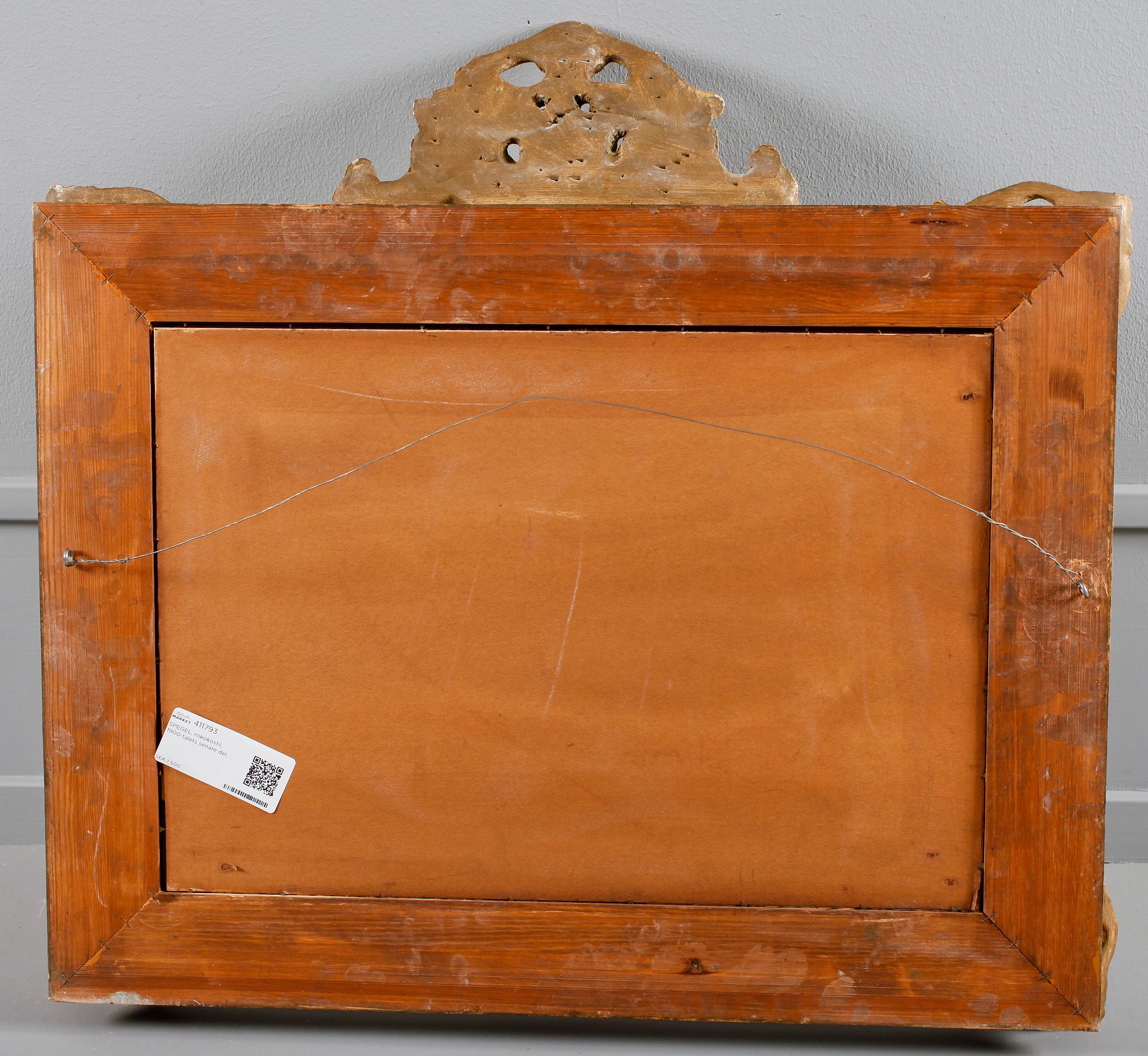 SPEGEL, rokokostil, 1900-talets senare del.