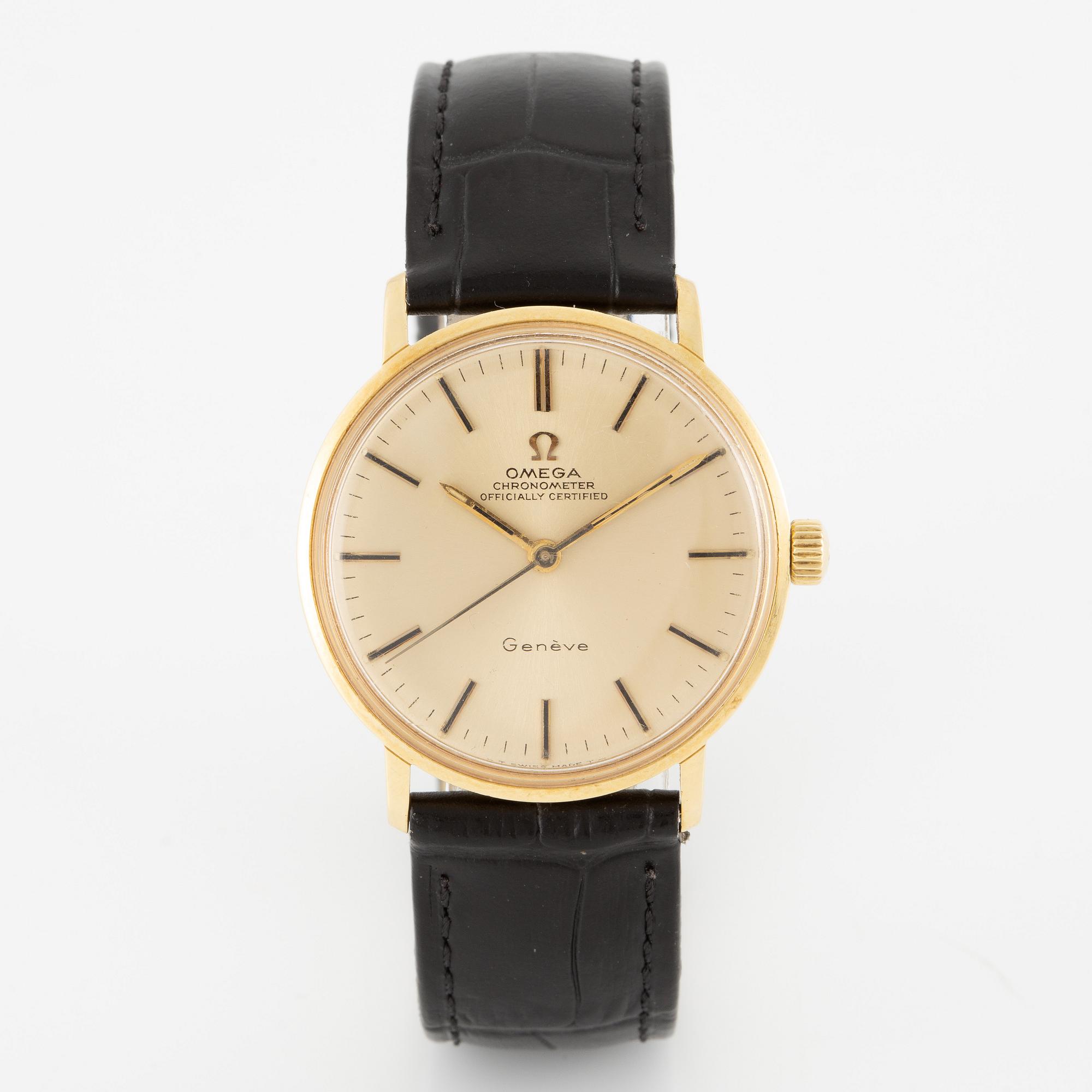 Omega, Chronometer, Genève, wristwatch, 33 mm.