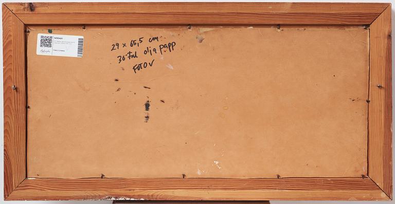 CO Hultén, oil on paper panel, signed and executed 1940.