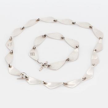 ULRICH, collier och armband, sterlingsilver, Danmark.