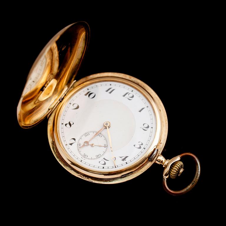 FICKUR, 14 k guld, savonett, 1900-talets första hälft.