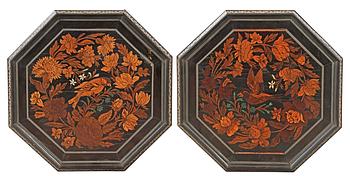 A pair of French Baroque circa 1700 candle stands.