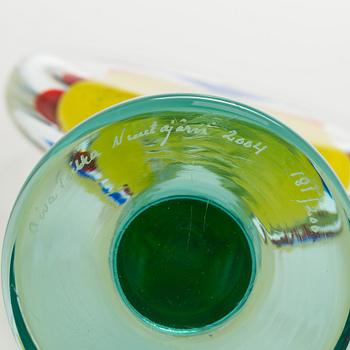 Oiva Toikka, skulptur, "Lollipop", signerad Oiva Toikka, Nuutajärvi 2004 181/200.