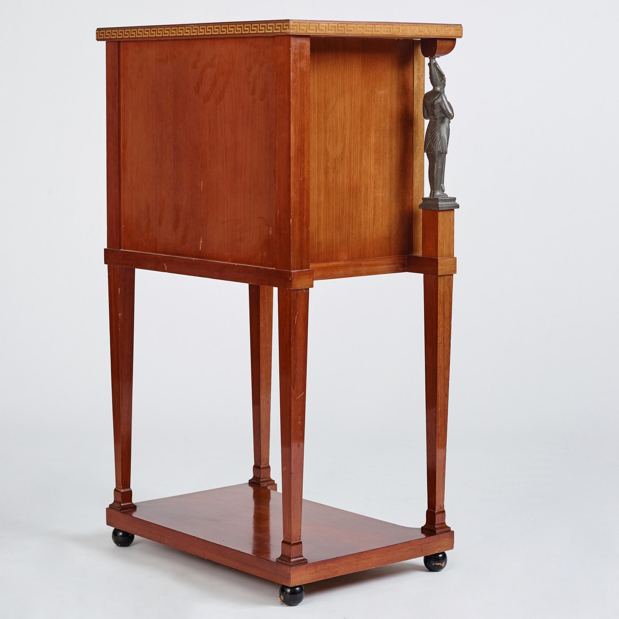 Austria/ Germany, probably, a mahogany cabinet/ a sheet music cabinet, early 20th century.