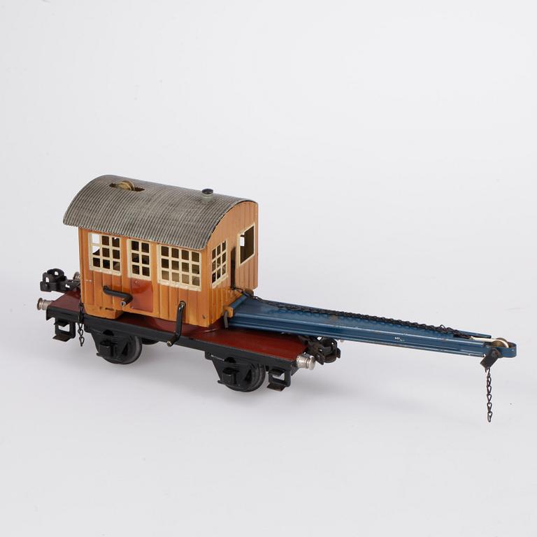 MÄRKLIN, tågvagnar, 5 st, Tyskland, 1930-tal.